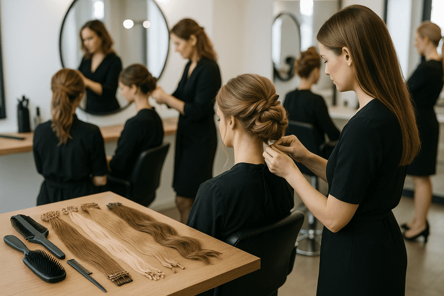 Recogidos con extensiones: Consejos y técnicas para estilistas